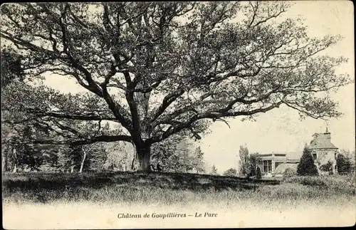 Ak Goupillières Yvelines, Le Chateau, Le Parc
