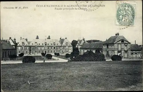 Ak Thiverval Grignon Yvelines, Ecole Nationale d'Agriculture, Facade principale du Chateau