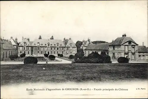 Ak Thiverval Grignon Yvelines, Ecole Nationale d'Agriculture, Facade principale du Chateau