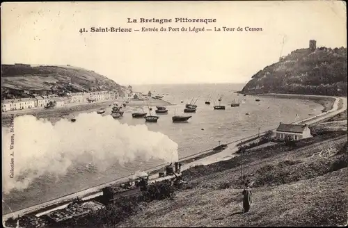 Ak Saint Brieuc Côtes d'Armor, Entree du Port du Legue, La Tour de Cesson