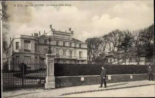 Ak Le Havre Seine Maritime, La villa de Félix Faure