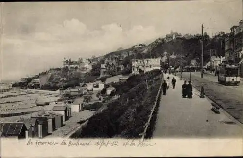 Ak Le Havre Seine Maritime, Le Boulevard et Plage