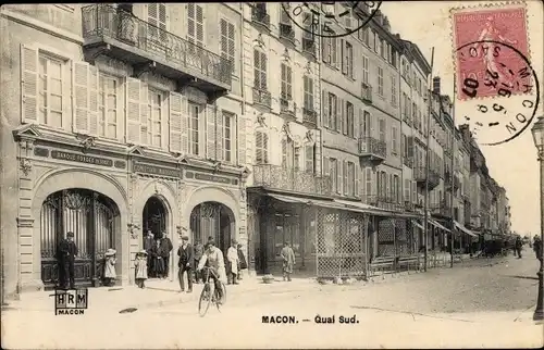 Ak Mâcon Saône-et-Loire, Quai Sud