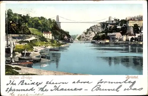 Ak Bristol South West England, Clifton Bridge