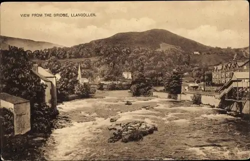Ak Llangollen Wales, View from the Bridge