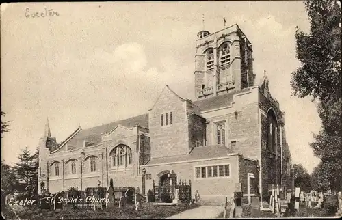 Ak Exeter in Devon, St. David's Church