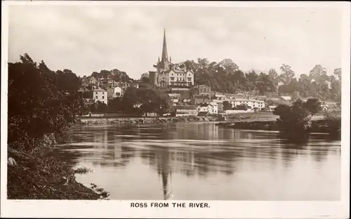 Ak Ross on Wye Herefordshire England, view from the river