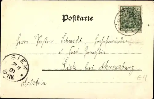 Ak Itzehoe in Holstein, Kirche mit Klosterhof