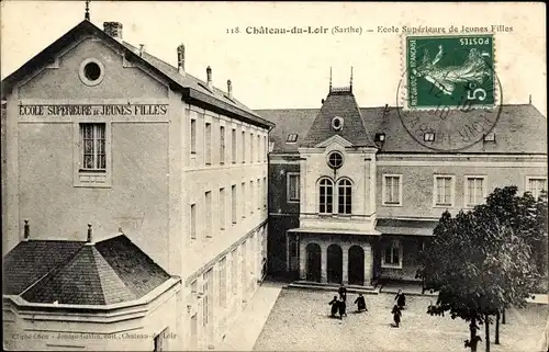 Ak Chateau du Loir Sarthe, Ecole Superieure de Jeunes Filles