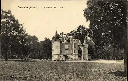 Ak Courcelles Sarthe, 2. Chateau de Vadre