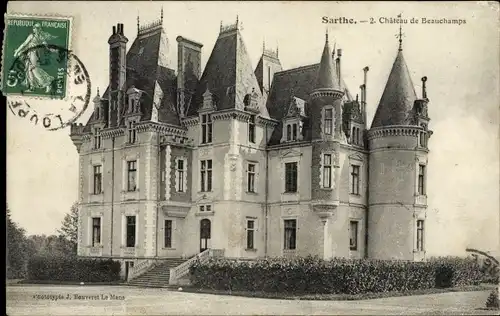 Ak Villaines la Gosnais Sarthe, 2. Chateau de Beauchamps