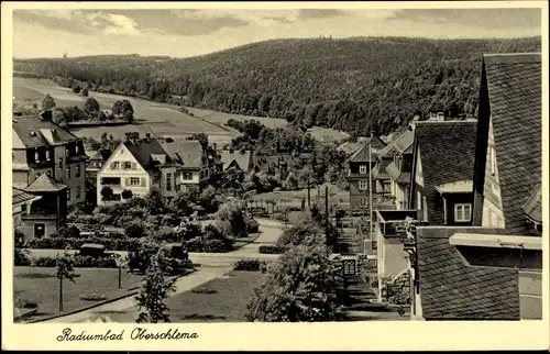 Ak Oberschlema im Erzgebirge, Blick auf den Ort