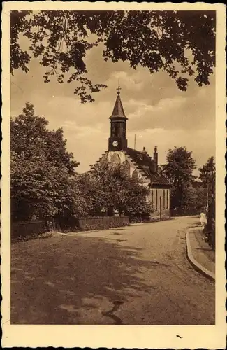 Ak Oberpfannenstiel Lauter Bernsbach im Erzgebirge Sachsen, Kirche
