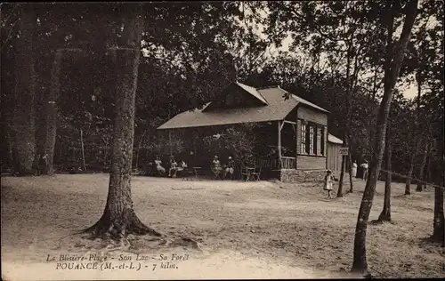 Ak Pouancé Maine et Loire, La Blisiere Plage, Son Lac, Sa Foret