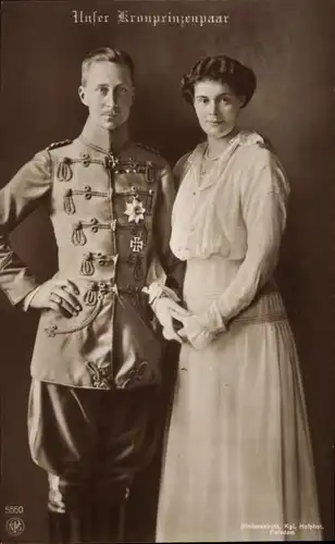Ak Kronprinzessin Cecilie und Kronprinz Wilhelm von Preußen, NPG 5550