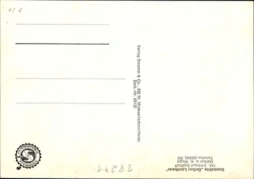 Ak Oelber am weißen Wege Baddeckenstedt im Landkreis Wolfenbüttel, Gasthof Oelber Landhaus, Bar
