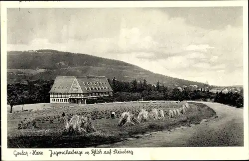 Ak Goslar am Harz, Jugendherberge, Blick auf Steinberg