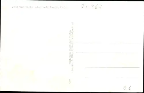 Ak Hassendorf in Niedersachsen, Straßenpartie, Gasthaus