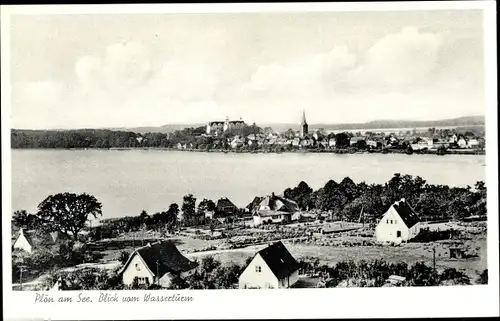 Ak Plön in Holstein, Panorama vom Wasserturm aus