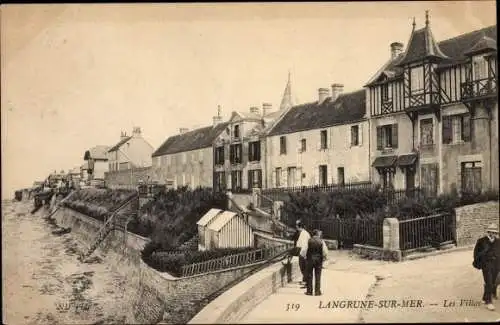 Ak Langrune sur Mer Calvados, Les Villas