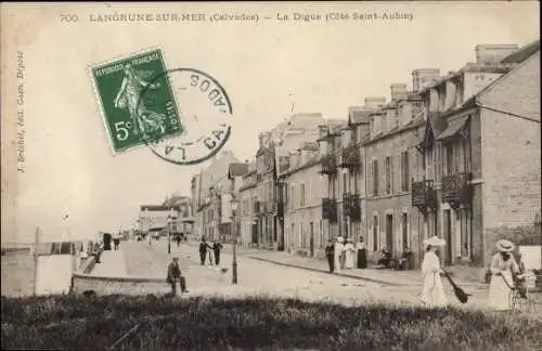 Ak Langrune sur Mer Calvados, La Digue