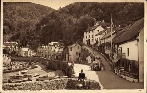 Ak Lynmouth Devon, Mars Hill and Harbour