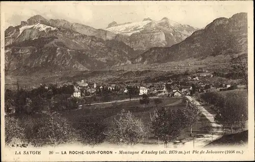 Ak La Roche sur Foron Haute Savoie, Montagne d'Andey et Pie de Jalouvre