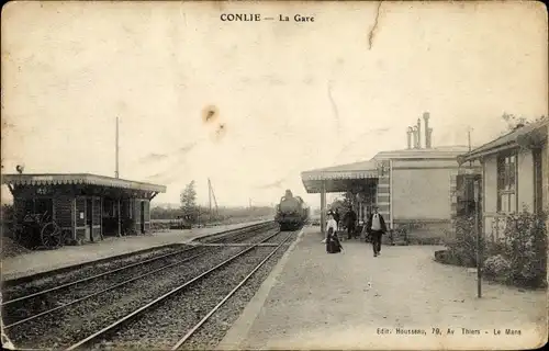 Ak Conlie Sarthe, La Gare