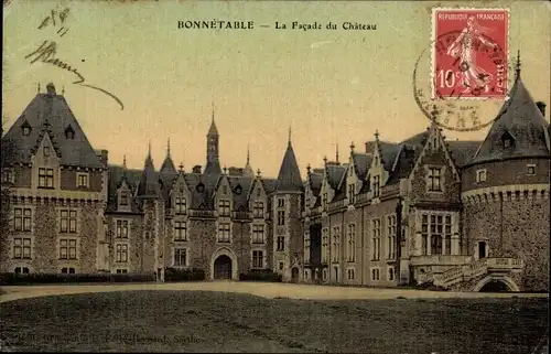 Ak Bonnétable Sarthe, La Facade du Chateau