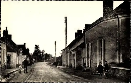 Ak Beaufay Sarthe, Route de Courcemont