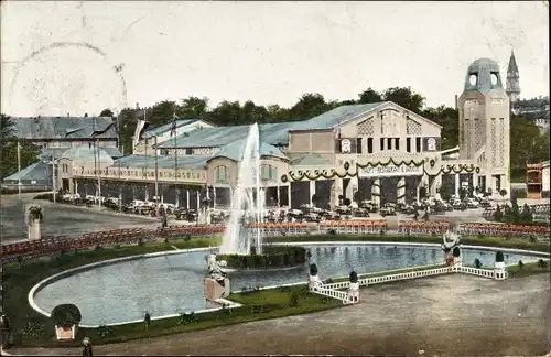 Ak Zwickau in Sachsen, Gewerbeausstellung, Hauptrestaurant, Variete