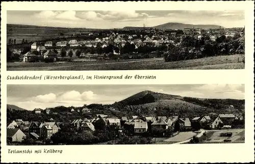 Ak Stadtoldendorf in Niedersachsen, Panorama, Kellberg, Eberstein