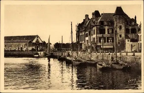 Ak Le Croisic Loire Atlantique, Quai d'Aigullion, Le Port