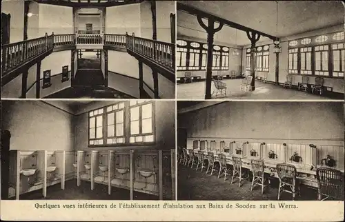 Ak Bad Sooden Allendorf in Hessen, Inhalatorium, Innenansicht, Etablissement d'Inhalation