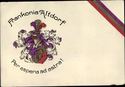 Studentika Ak Altdorf bei Nürnberg in Mittelfranken Bayern, Frankonia Altdorf