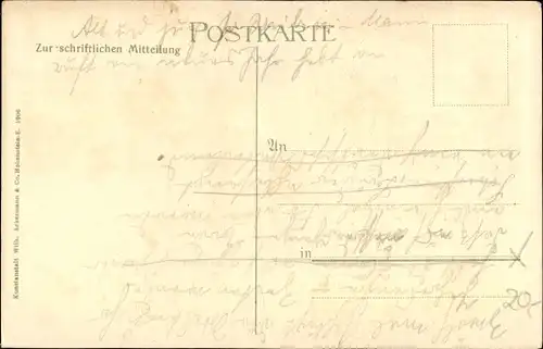 Ak Arnstadt in Thüringen, Gasthaus Roter Hirsch, Innenansicht