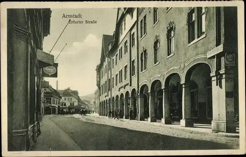 Ak Arnstadt in Thüringen, Erfurter Straße