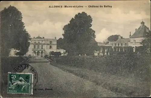 Ak Allonnes Maine et Loire, Chateau du Bellay