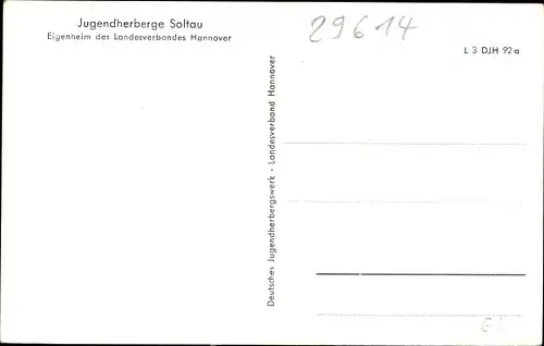 Ak Soltau Lüneburger Heide Niedersachsen, Jugendherberge