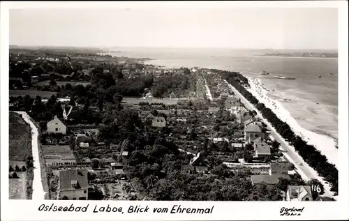 Foto Ak Ostseebad Laboe, Blick vom Marine Ehrenmal