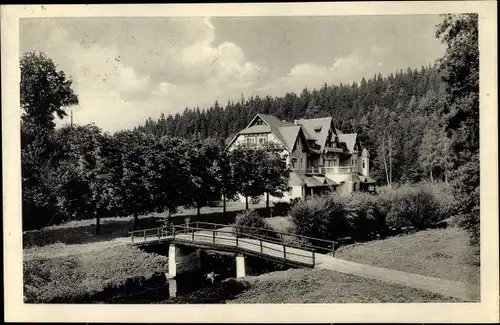 Ak Krummenhennersdorf Halsbrücke in Sachsen, Kirchliches Bundeshaus, Brücke