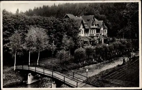 Ak Krummenhennersdorf Halsbrücke in Sachsen, Kirchliches Bundeshaus, Brücke