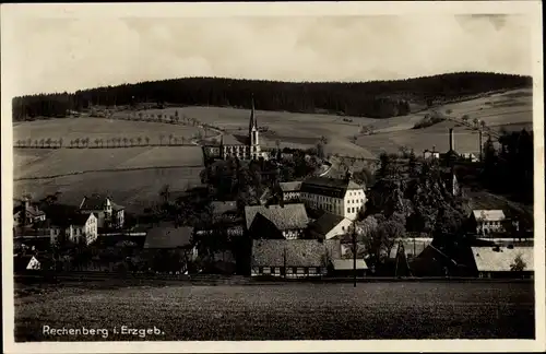 Ak Rechenberg Bienenmühle Erzgebirge, Teilansicht