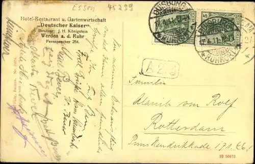 Ak Werden Essen im Ruhrgebiet, Panorama