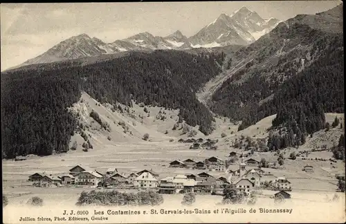 Ak Saint Gervais les Bains Haute Savoie, Les Contamines, l'Aiguille de Bionnassay