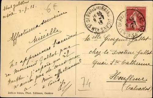 Ak Saint Gervais les Bains Haute Savoie, Teilansicht mit Kirche