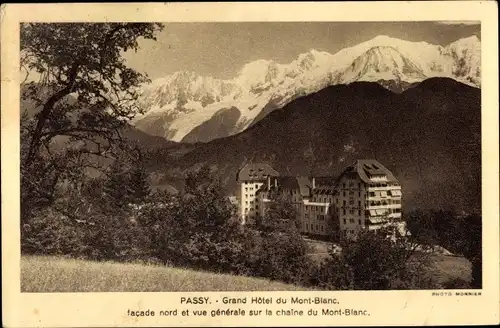 Ak Passy Haute Savoie, Grand Hôtel du Mont Blanc