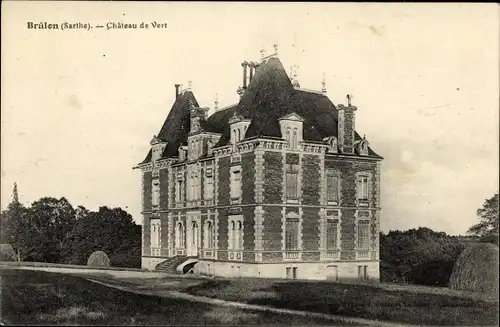 Ak Brûlon Sarthe, Chateau de Vert