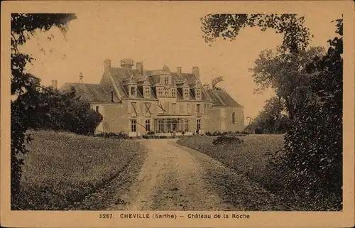 Ak Chevillé Sarthe, Chateau de la Roche