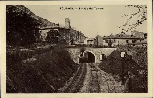 Ak Tournon Savoie, Entree du Tunnel